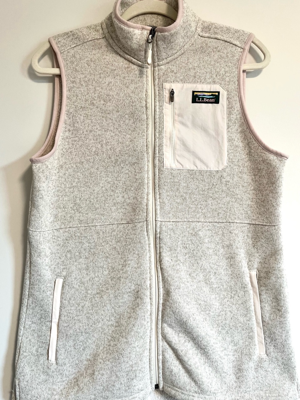 L.L.Bean Women's Sweater Fleece Long Vest Size Medium